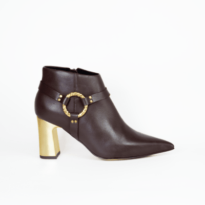 BOTIN CUERO CHOCO TACO DORADO1