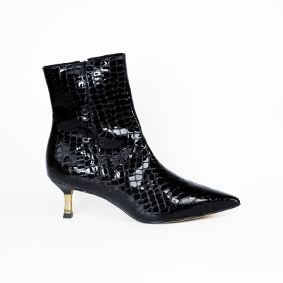 BOTIN CUERO MINI CROCO NEGRO1