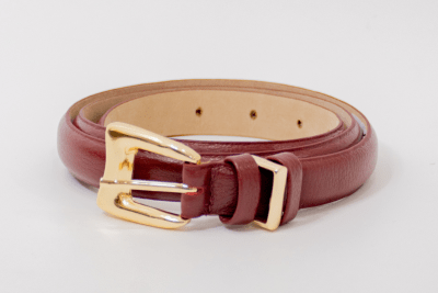 CINTURON CUERO VALENCIA ROJO OSCURO1