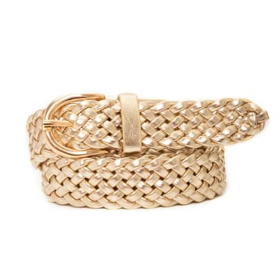CINTURON PU DANIA TRENZADO DORADO1