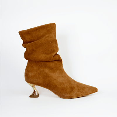 BOTIN GAMUZA CAMEL TACO ESTRUCTURA1