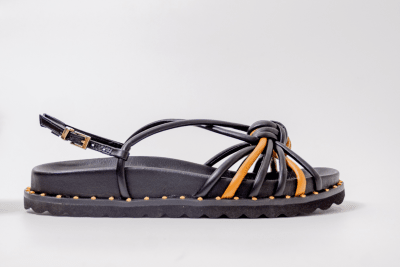 SANDALIA PLANA NUDO NEGRA3