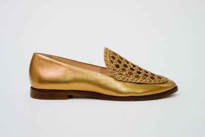 ZAPATO BRONCE TEJIDO2