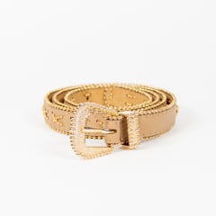 CINTURON PU PERLA BEIGE