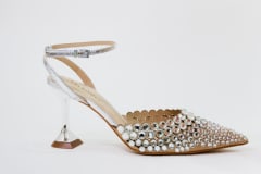 ZAPATO PLATA PIEDRAS CRISTAL