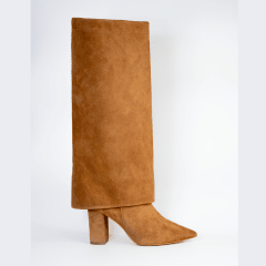 BOTA CUERO CAÑA GRUESA CAMEL
