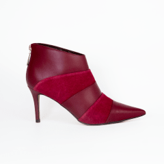 BOTIN DOBLE CUERO BURDEOS TD