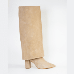 BOTA CUERO CAÑA GRUESA ARENA