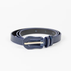 CINTURON CUERO MARINA AZUL