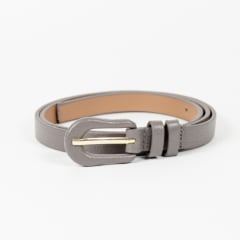 CINTURON CUERO MARINA GRIS