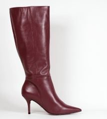 BOTA CUERO BURDEO TACO DELGADO