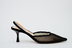 SANDALIA NEGRA TELA STRASS