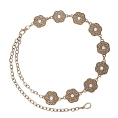 CINTURON METALICO FLOR