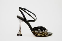 SANDALIA NEGRO PIEDRAS CRISTAL