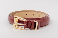 CINTURON CUERO VALENCIA ROJO OSCURO