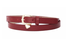 CINTURON CUERO FABIOLA ROJO
