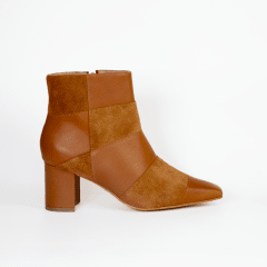 BOTIN DOBLE CUERO CAMEL TG