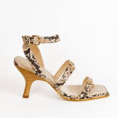 SANDALIA CUERO PYTON