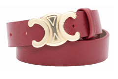 CINTURON CUERO CELINE ROJO