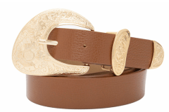 CINTURON CUERO SAYURI CARAMELO