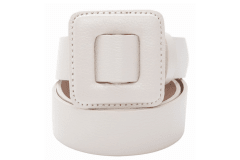CINTURON CUERO KARY BLANCO OFF WHITE