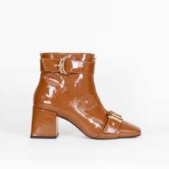 BOTIN CUERO CAMEL GLAM