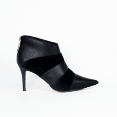 BOTIN DOBLE CUERO NEGRO TD