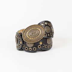 CINTURON CUERO LAILA NEGRO