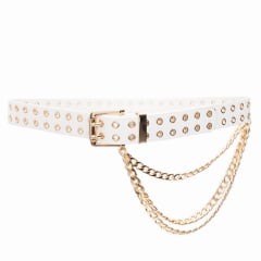 CINTURON PU LARA OFF WHITE