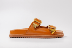 SANDALIA CAMEL ORO