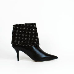 BOTIN CUERO/NOBUCK NEGRO BRILLOS