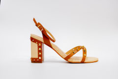 Sandalia Café Tacha Dorada