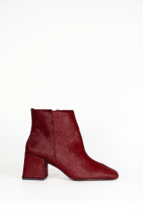 BOTIN CUERO PELO VINO