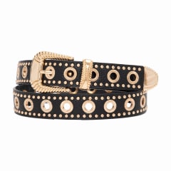 CINTURON PU SABRINA NEGRO