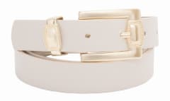 CINTURON CUERO LENA BLANCO