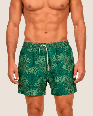 Traje de Baño Hombre Verde Estampado OndadeMar PN7249/FLORA