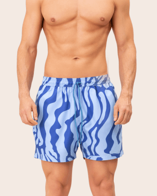 Traje de Baño Hombre Azul Estampado OndadeMar PN7249/IZ