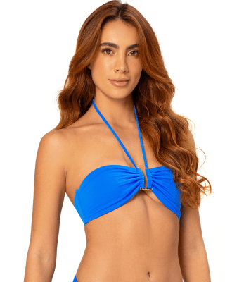 Top de Bikini Strapless Azul OndadeMar