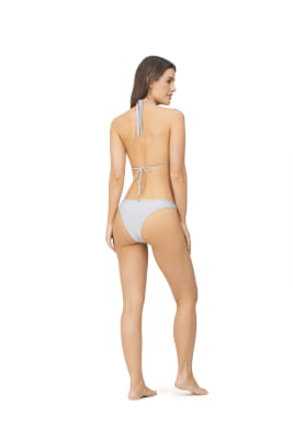 Calzón de bikini clásico plateado OndadeMar 2203/SOLID/9010
