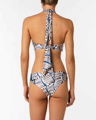 Calzón de bikini básico Zahra Blue Sabbia