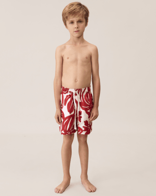 Traje de baño para niño OndadeMar Tropical Red