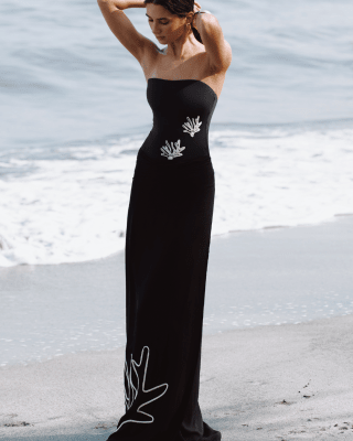 Falda Pareo Negra OndadeMar