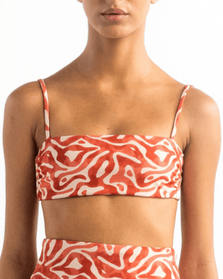 Top de bikini con copas removibles 