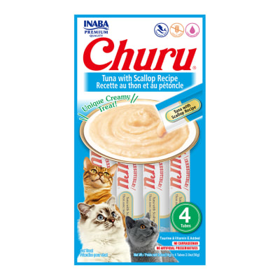 Churu Atún Con Ostiones - Paquete de 4 Tubitos