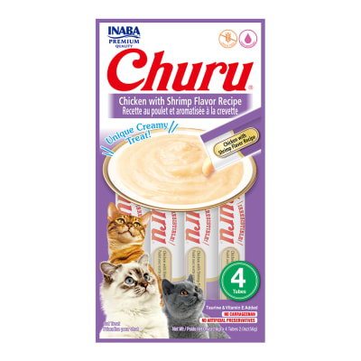 Churu Pollo Con Camarón - Paquete de 4 Tubitos