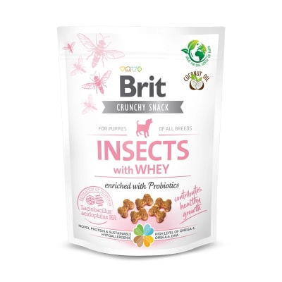 BRIT Crunchy Snack Insects with Whey 200 gr