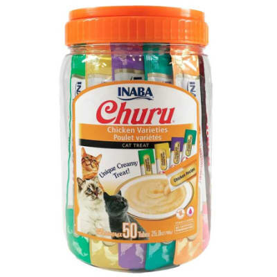 Churu Gato Variedades Pollo 50 tubos