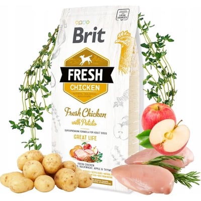 BRIT Fresh Chicken with Potato Adult great life