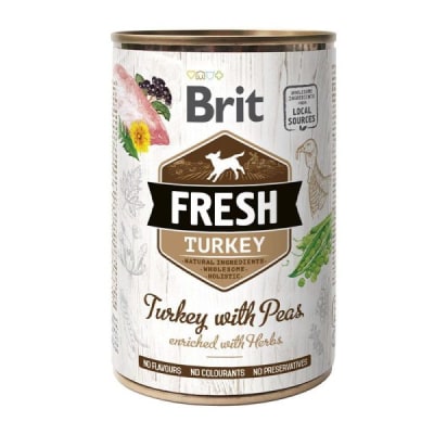 BRIT Fresh Turkey with Peas 400 GR
