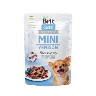 BRIT CARE mini Venison fillets in gravy 85 GR